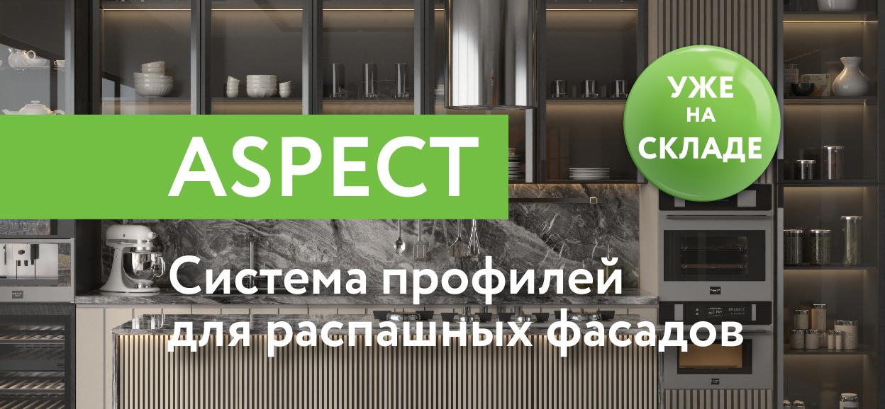 ASPECT – новый профиль для распашных фасадов!